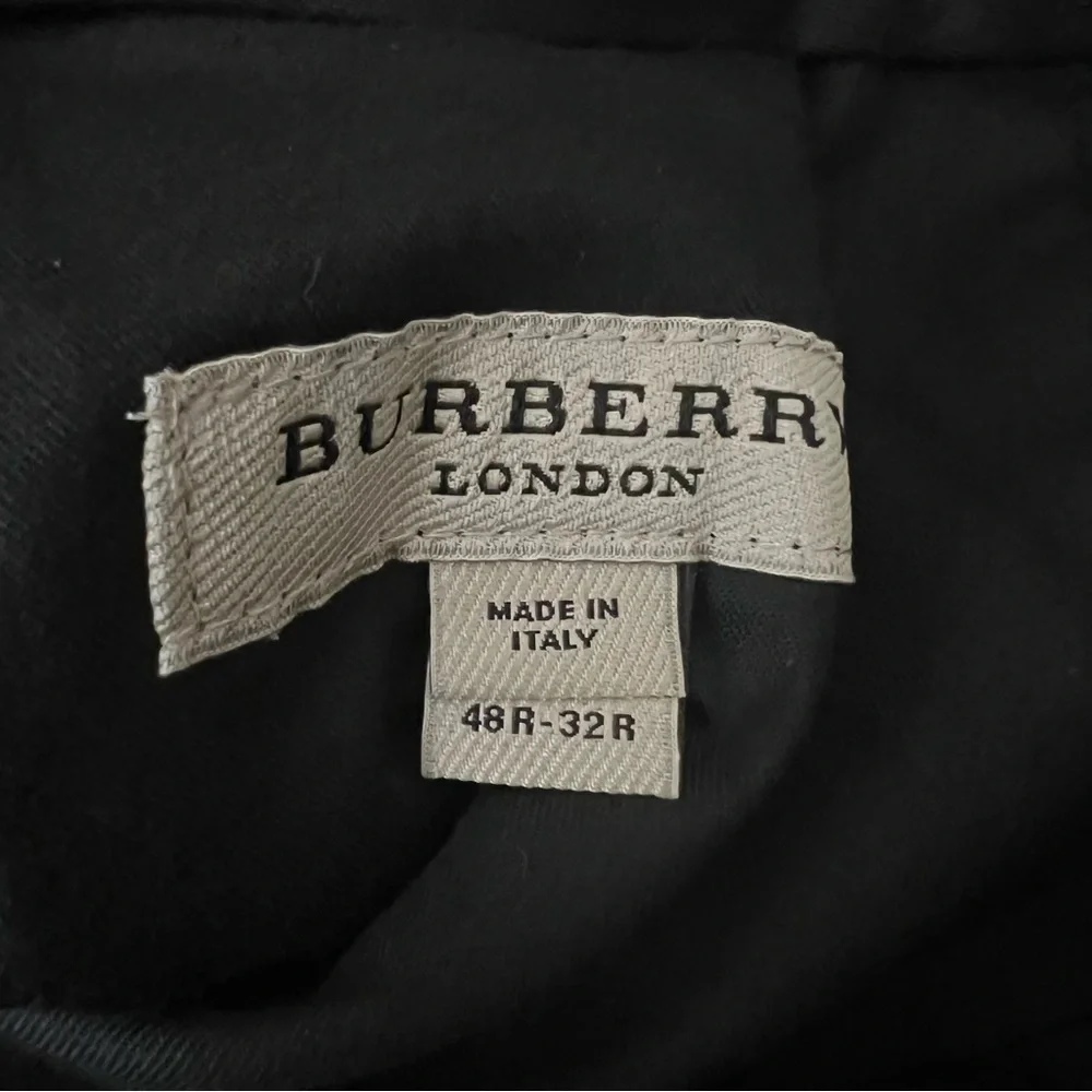 Burberry Authentic Grayish Blue striped Straight Leg Trouser Pants - Picture 8 of 16
